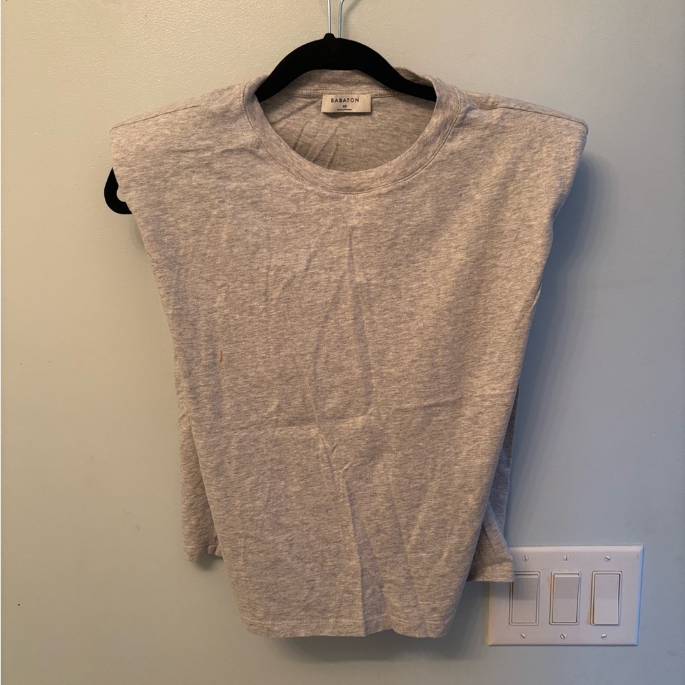 Babaton Heather Gray Muscle Tee